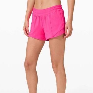Lululemon Hotty Hot Short II *Long 4" Pink Highlight??? Size 6